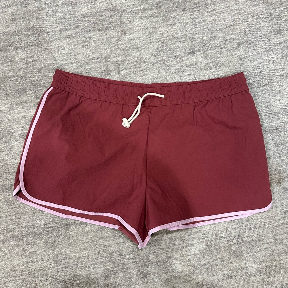 Wild Fable Red and Pink Athletic Shorts with Elastic Waistband